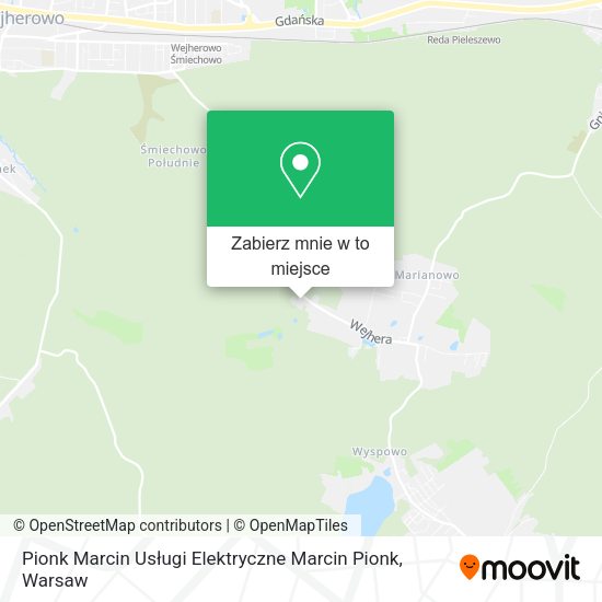 Mapa Pionk Marcin Usługi Elektryczne Marcin Pionk