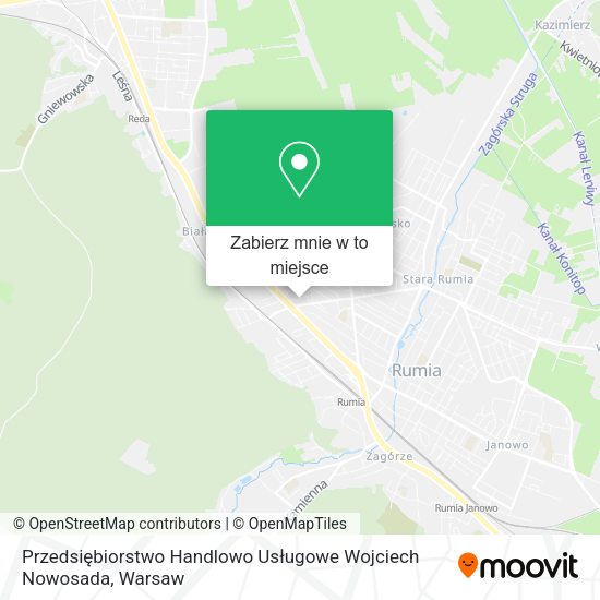 Mapa Przedsiębiorstwo Handlowo Usługowe Wojciech Nowosada