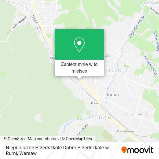 Mapa Niepubliczne Przedszkole Dobre Przedszkole w Rumi