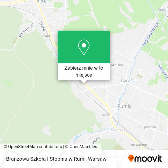 Mapa Branżowa Szkoła I Stopnia w Rumi