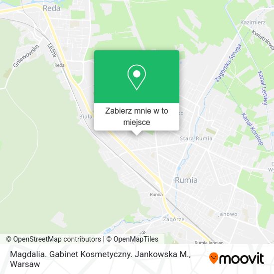 Mapa Magdalia. Gabinet Kosmetyczny. Jankowska M.