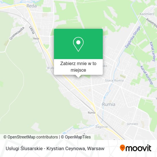 Mapa Usługi Ślusarskie - Krystian Ceynowa