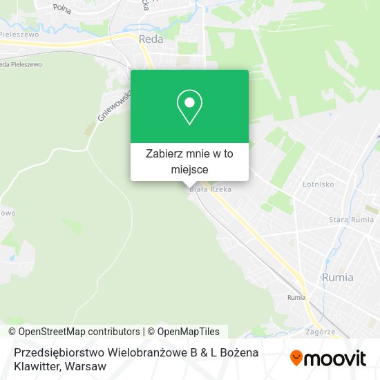 Mapa Przedsiębiorstwo Wielobranżowe B & L Bożena Klawitter