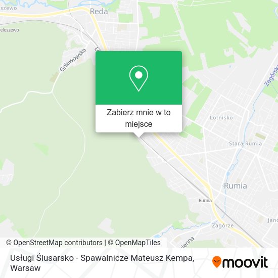 Mapa Usługi Ślusarsko - Spawalnicze Mateusz Kempa