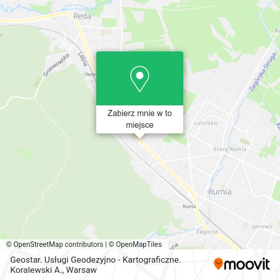 Mapa Geostar. Usługi Geodezyjno - Kartograficzne. Koralewski A.