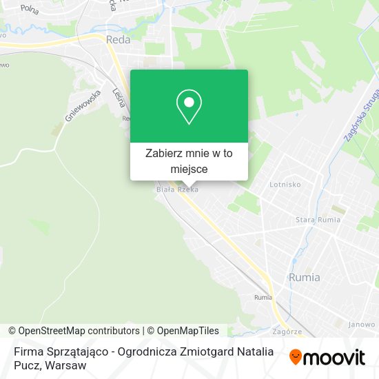 Mapa Firma Sprzątająco - Ogrodnicza Zmiotgard Natalia Pucz