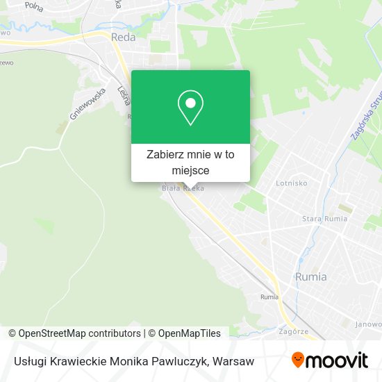 Mapa Usługi Krawieckie Monika Pawluczyk