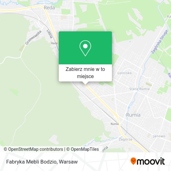 Mapa Fabryka Mebli Bodzio