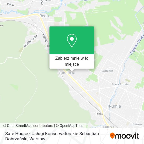 Mapa Safe House - Usługi Konserwatorskie Sebastian Dobrzański