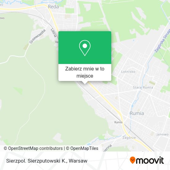 Mapa Sierzpol. Sierzputowski K.