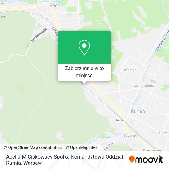 Mapa Acel J M Ciskowscy Spółka Komandytowa Oddział Rumia