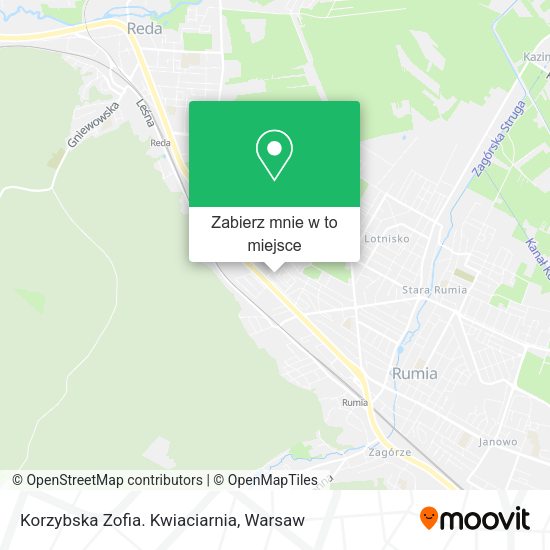 Mapa Korzybska Zofia. Kwiaciarnia