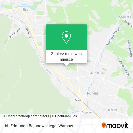 Mapa bł. Edmunda Bojanowskiego