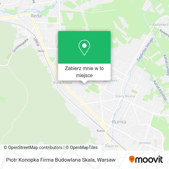 Mapa Piotr Konopka Firma Budowlana Skala