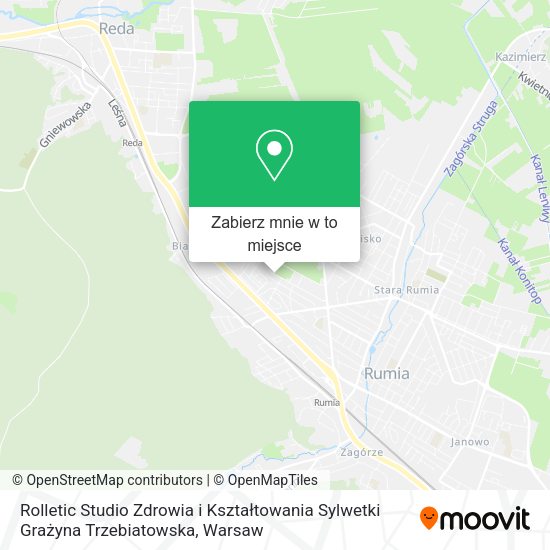 Mapa Rolletic Studio Zdrowia i Kształtowania Sylwetki Grażyna Trzebiatowska