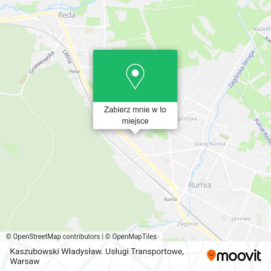 Mapa Kaszubowski Władysław. Usługi Transportowe