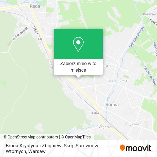 Mapa Bruna Krystyna i Zbigniew. Skup Surowców Wtórnych