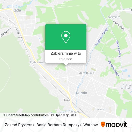 Mapa Zakład Fryzjerski Basia Barbara Rumpczyk