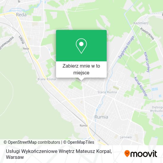 Mapa Usługi Wykończeniowe Wnętrz Mateusz Korpal