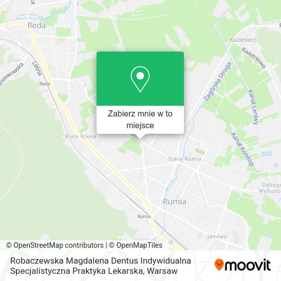 Mapa Robaczewska Magdalena Dentus Indywidualna Specjalistyczna Praktyka Lekarska