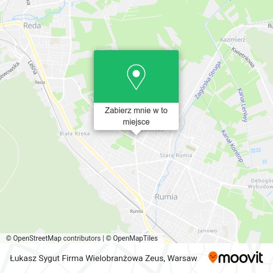 Mapa Łukasz Sygut Firma Wielobranżowa Zeus