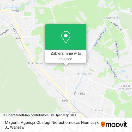 Mapa Magent. Agencja Obsługi Nieruchomości. Niemczyk J.