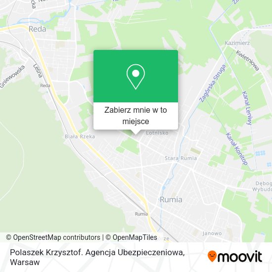 Mapa Polaszek Krzysztof. Agencja Ubezpieczeniowa