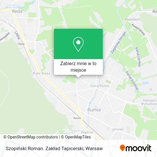 Mapa Szopiński Roman. Zakład Tapicerski