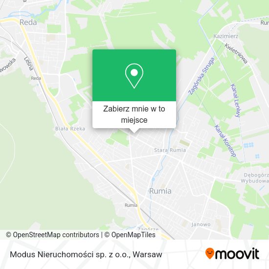 Mapa Modus Nieruchomości sp. z o.o.