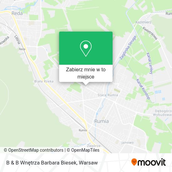 Mapa B & B Wnętrza Barbara Biesek