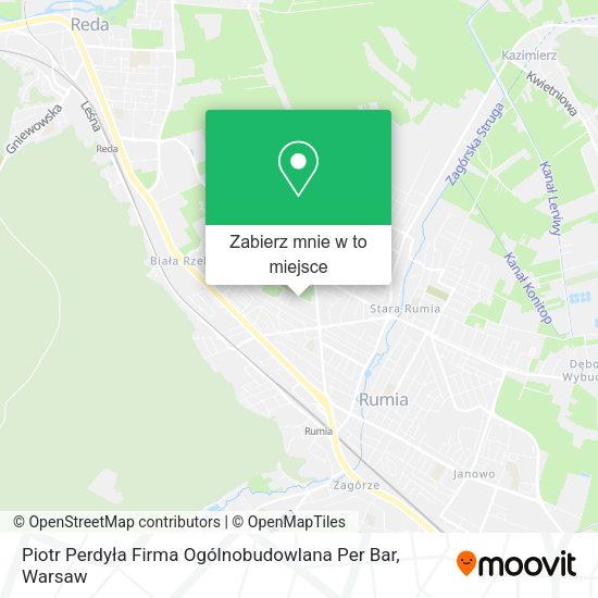 Mapa Piotr Perdyła Firma Ogólnobudowlana Per Bar