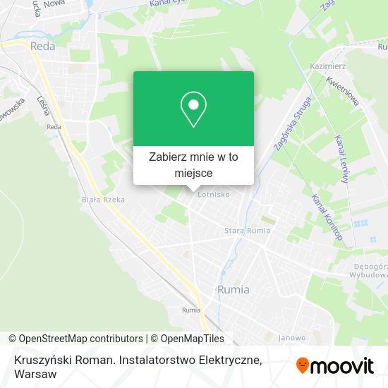 Mapa Kruszyński Roman. Instalatorstwo Elektryczne