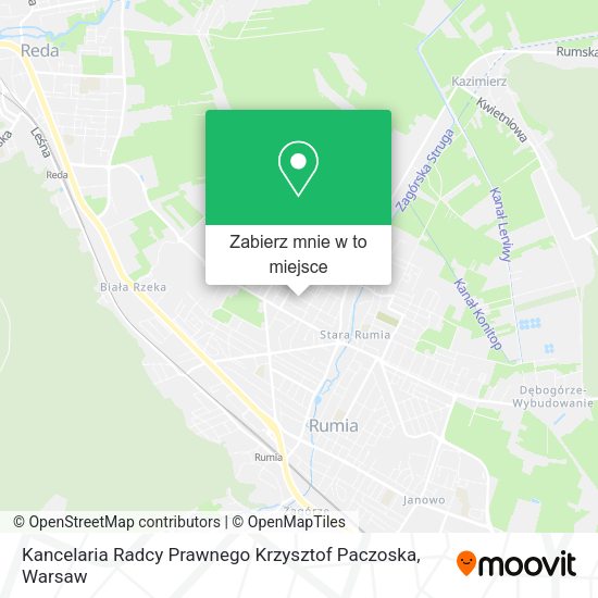 Mapa Kancelaria Radcy Prawnego Krzysztof Paczoska