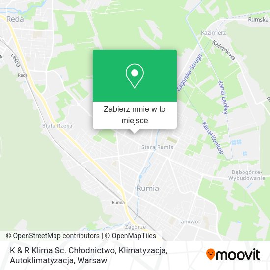 Mapa K & R Klima Sc. Chłodnictwo, Klimatyzacja, Autoklimatyzacja