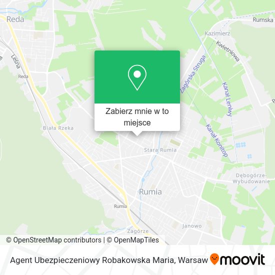 Mapa Agent Ubezpieczeniowy Robakowska Maria