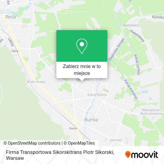 Mapa Firma Transportowa Sikorskitrans Piotr Sikorski