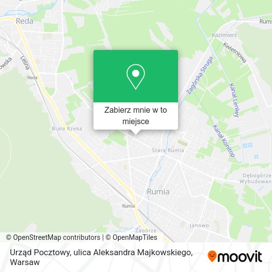 Mapa Urząd Pocztowy, ulica Aleksandra Majkowskiego