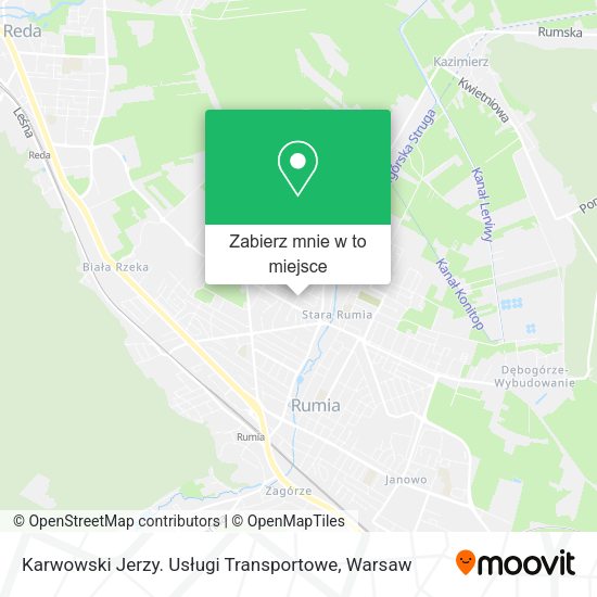 Mapa Karwowski Jerzy. Usługi Transportowe