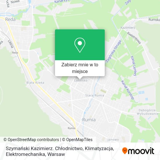 Mapa Szymański Kazimierz. Chłodnictwo, Klimatyzacja, Elektromechanika