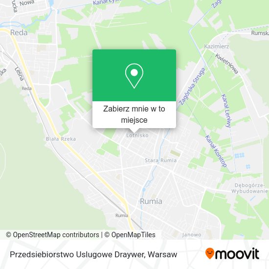 Mapa Przedsiebiorstwo Uslugowe Draywer