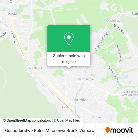 Mapa Gospodarstwo Rolne Mirosława Bronk