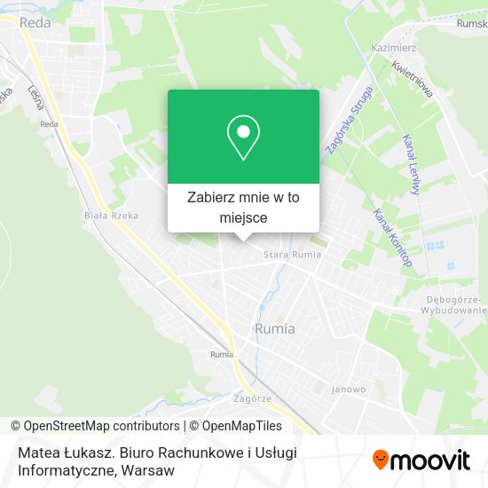 Mapa Matea Łukasz. Biuro Rachunkowe i Usługi Informatyczne