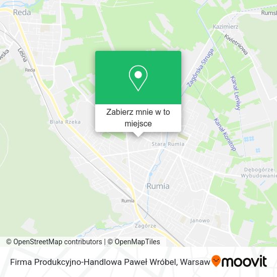 Mapa Firma Produkcyjno-Handlowa Paweł Wróbel