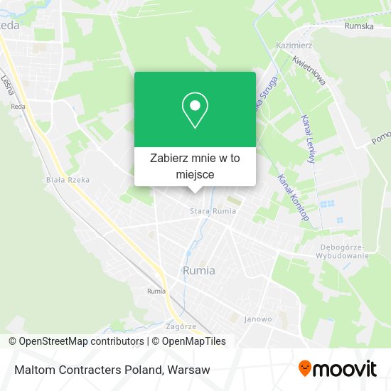 Mapa Maltom Contracters Poland