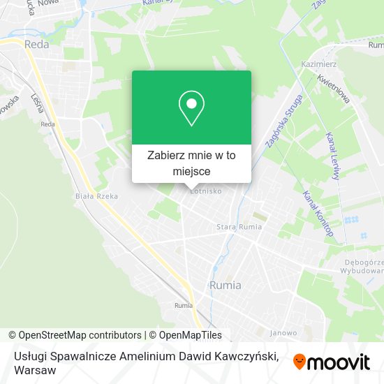 Mapa Usługi Spawalnicze Amelinium Dawid Kawczyński