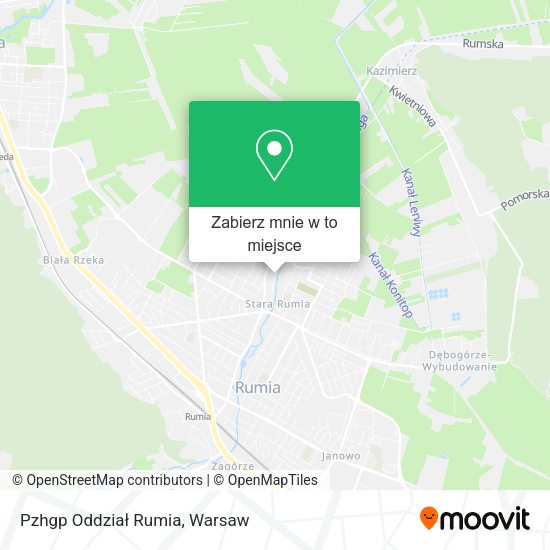 Mapa Pzhgp Oddział Rumia