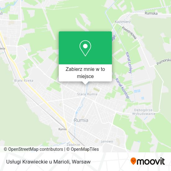 Mapa Usługi Krawieckie u Marioli