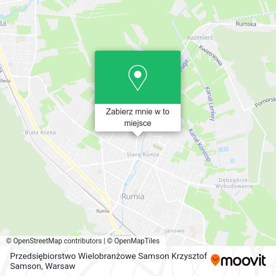 Mapa Przedsiębiorstwo Wielobranżowe Samson Krzysztof Samson