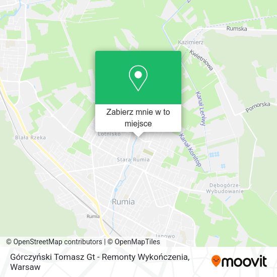 Mapa Górczyński Tomasz Gt - Remonty Wykończenia