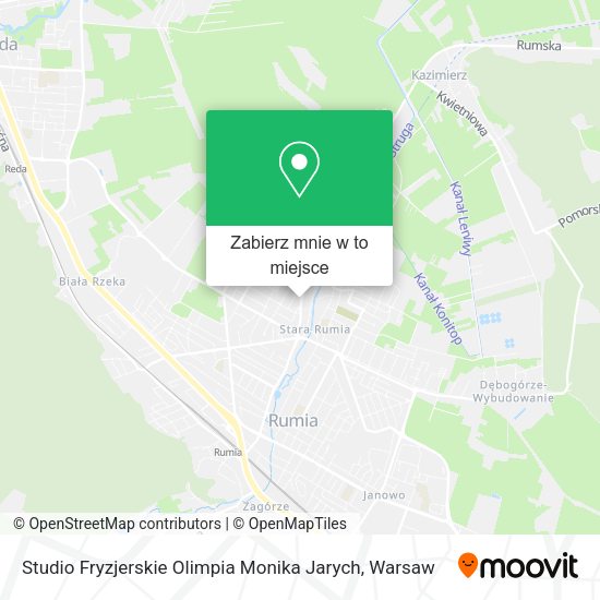 Mapa Studio Fryzjerskie Olimpia Monika Jarych